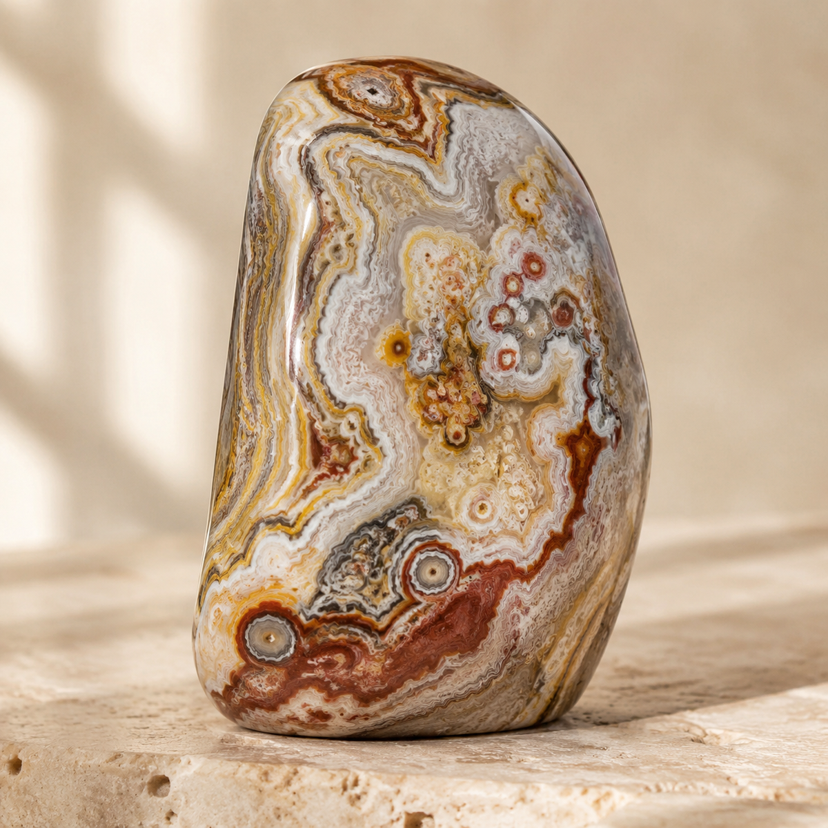 Crazy Lace Agate Tumbled Crystals (Breaking Addictions and Purification)