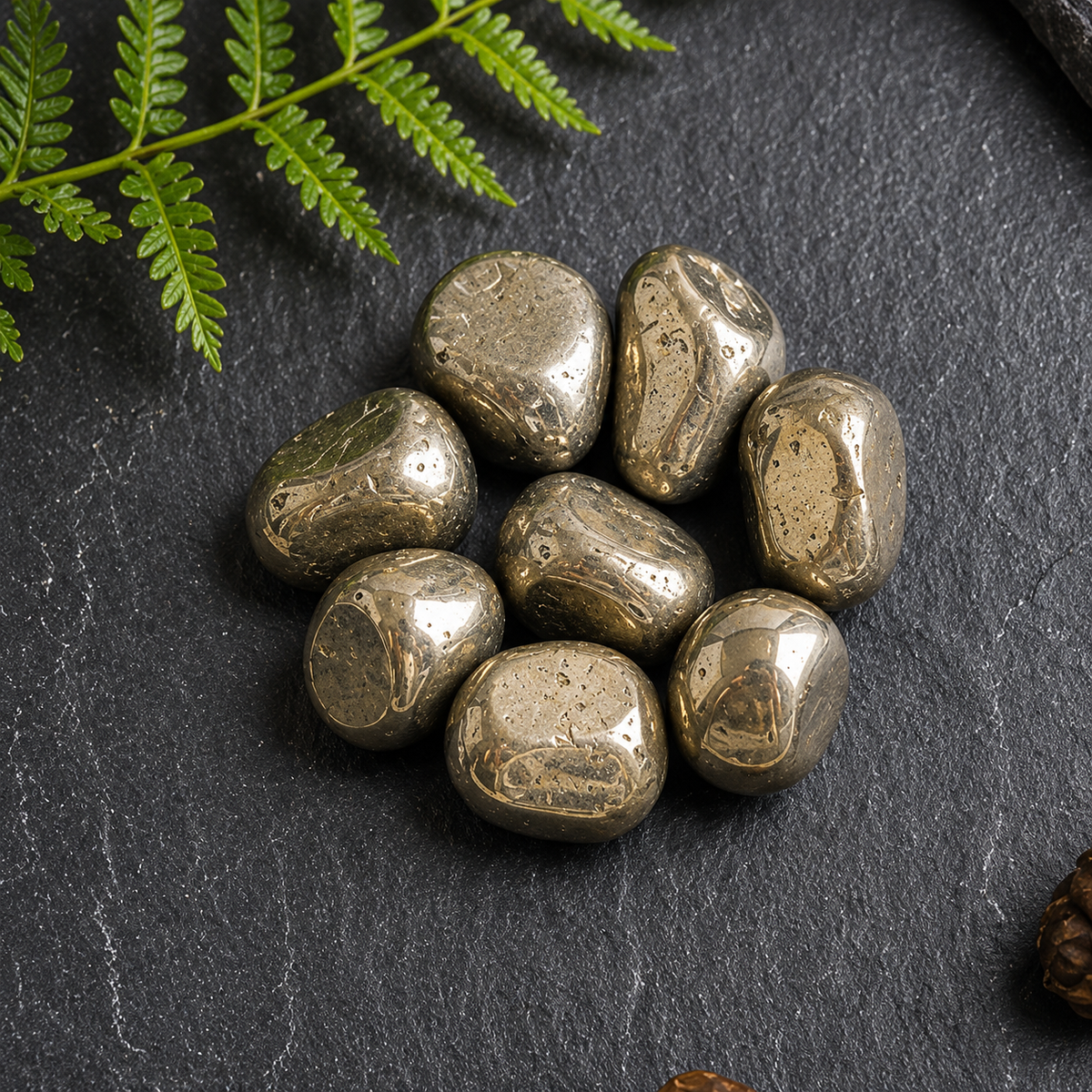 Pyrite Tumbled Crystals (Courage and Determination)