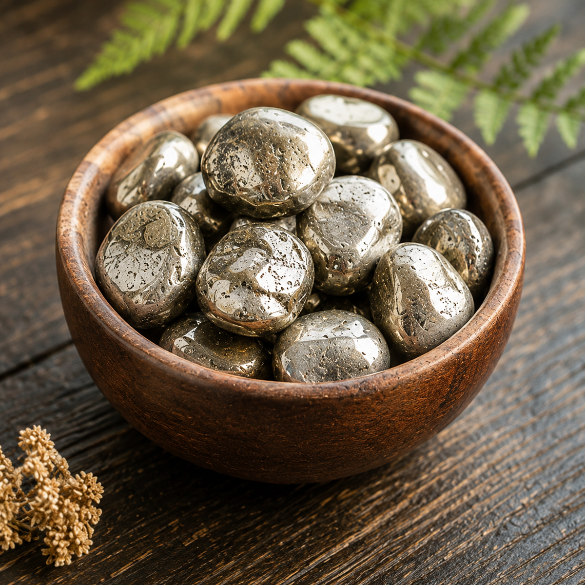 Pyrite Tumbled Crystals (Courage and Determination)