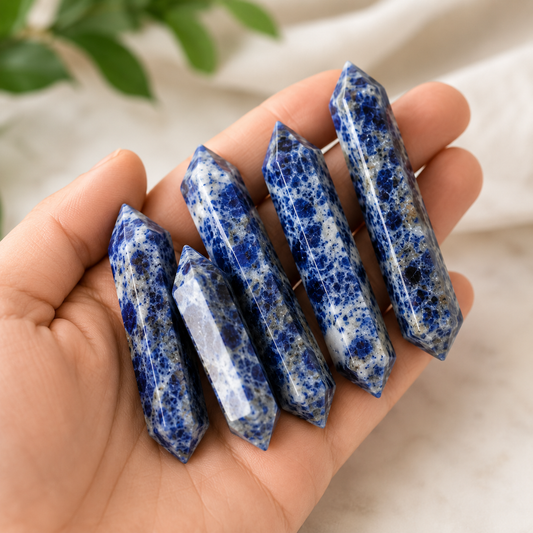 Sodalite Double Terminated Point Pencil, Sodalite Point