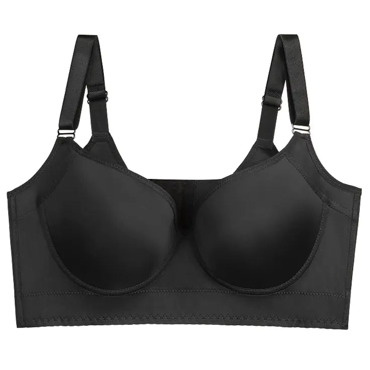Seamless Deep V Underwire Bra for Full Bust Support - Lingerie