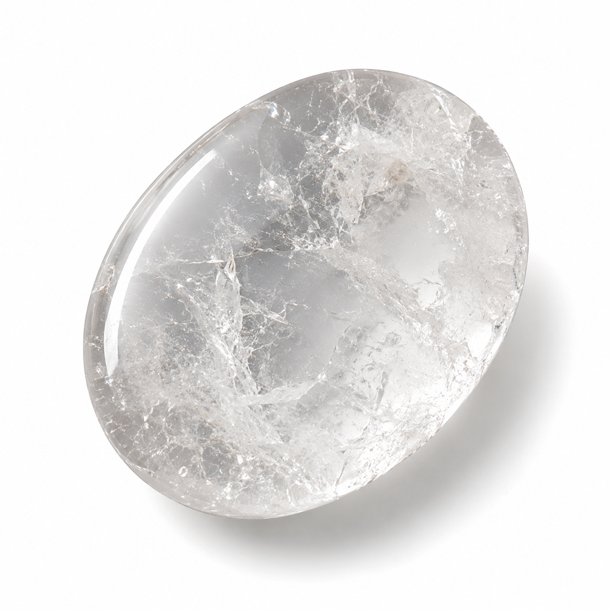 Crystal Quartz Pocket Stones (Dispelling Negative Energy and Meditation)