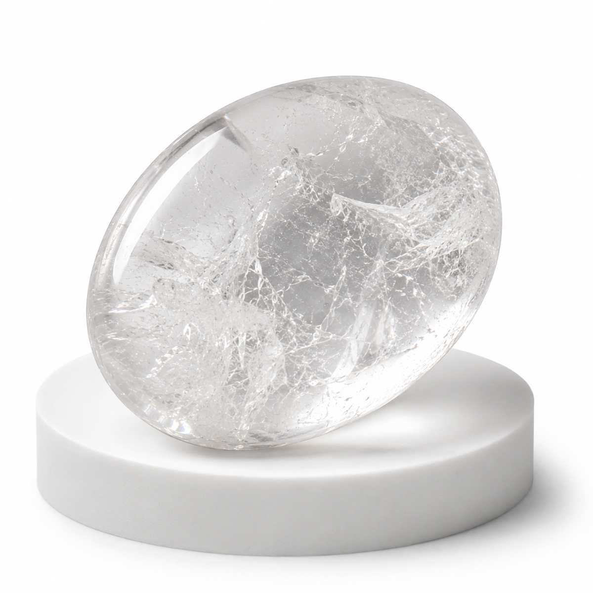 Crystal Quartz Pocket Stones (Dispelling Negative Energy and Meditation)