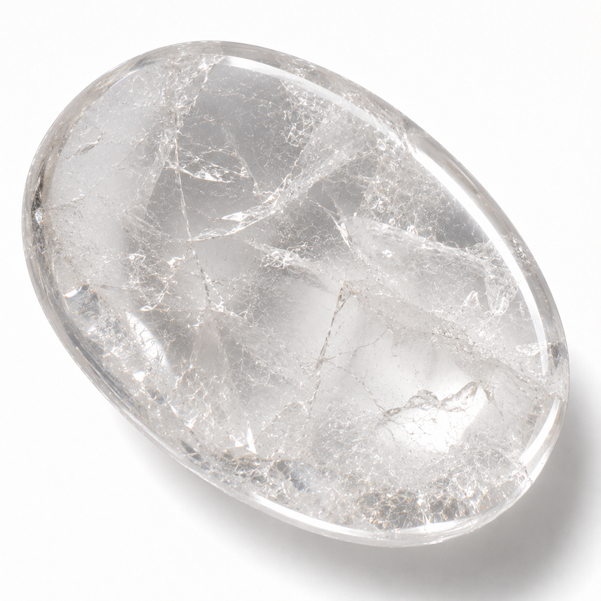 Crystal Quartz Pocket Stones (Dispelling Negative Energy and Meditation)