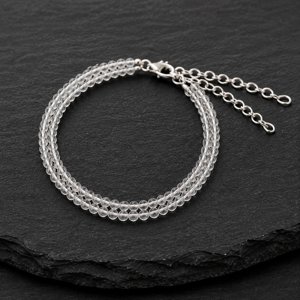 Clear Quartz Anklet – Natural Crystal Healing & Energy Jewelry