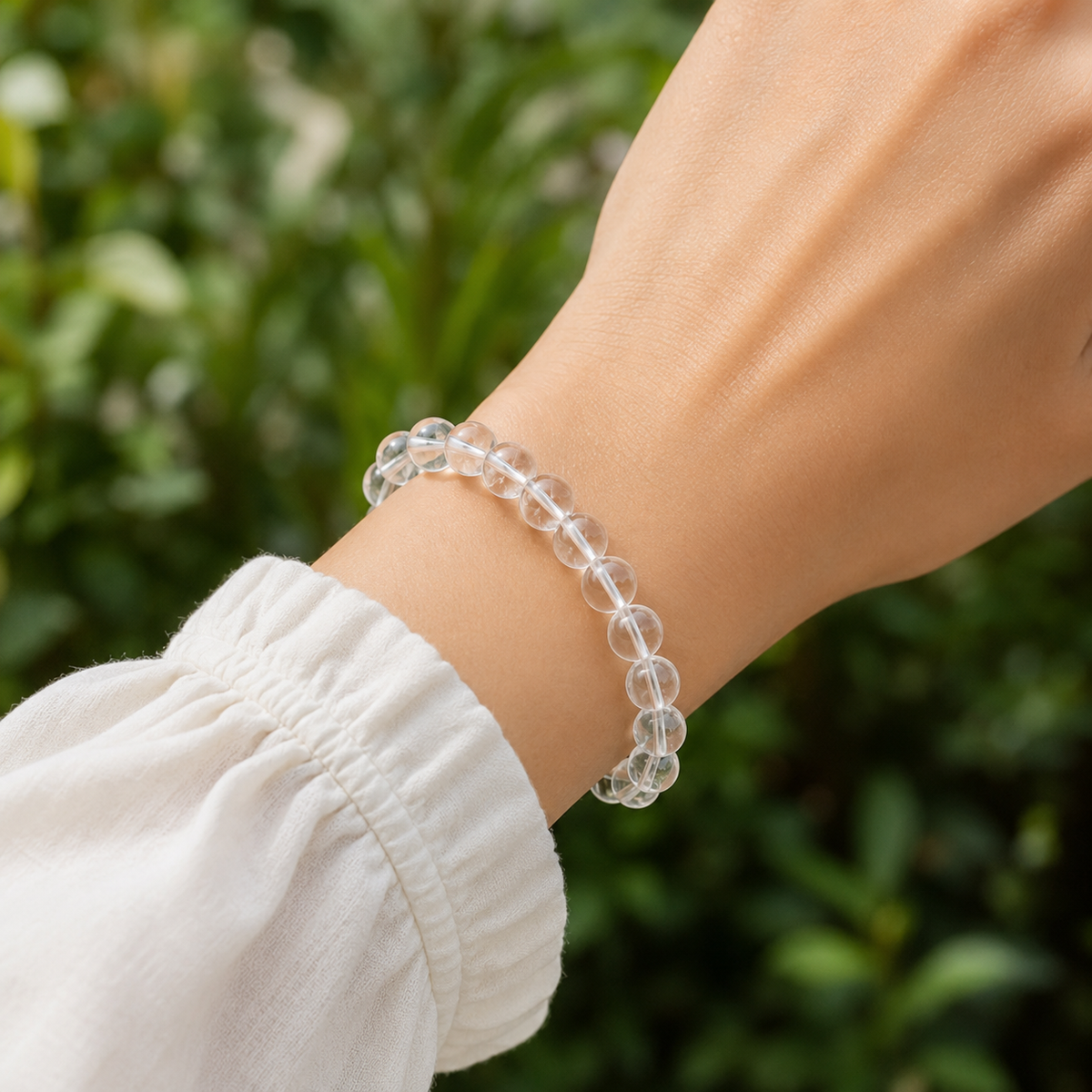 Crystal Quartz Bracelet(Enhancing and Manifesting).
