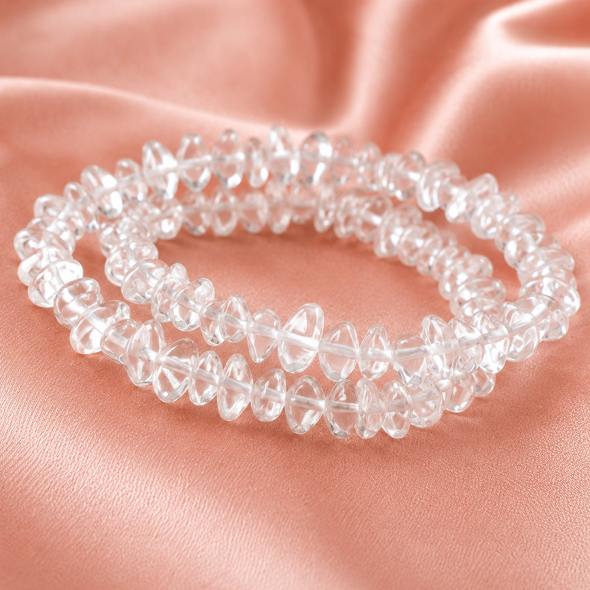 Crystal Quartz Chip Bracelet (Channeling and Dreams )