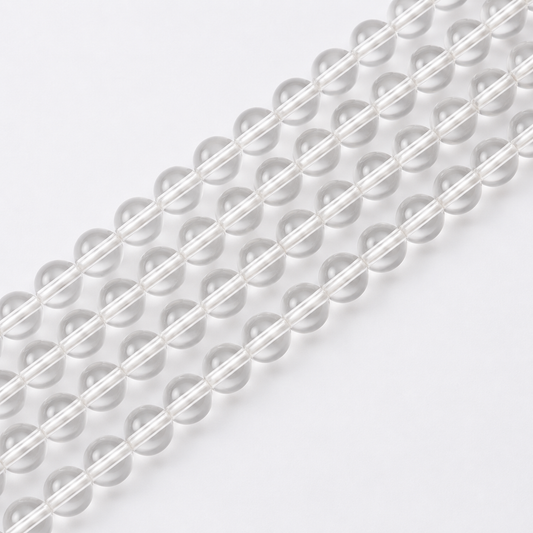 Crystal Quartz Beads, Natural Round Crystal Beads 4mm to 16mm.