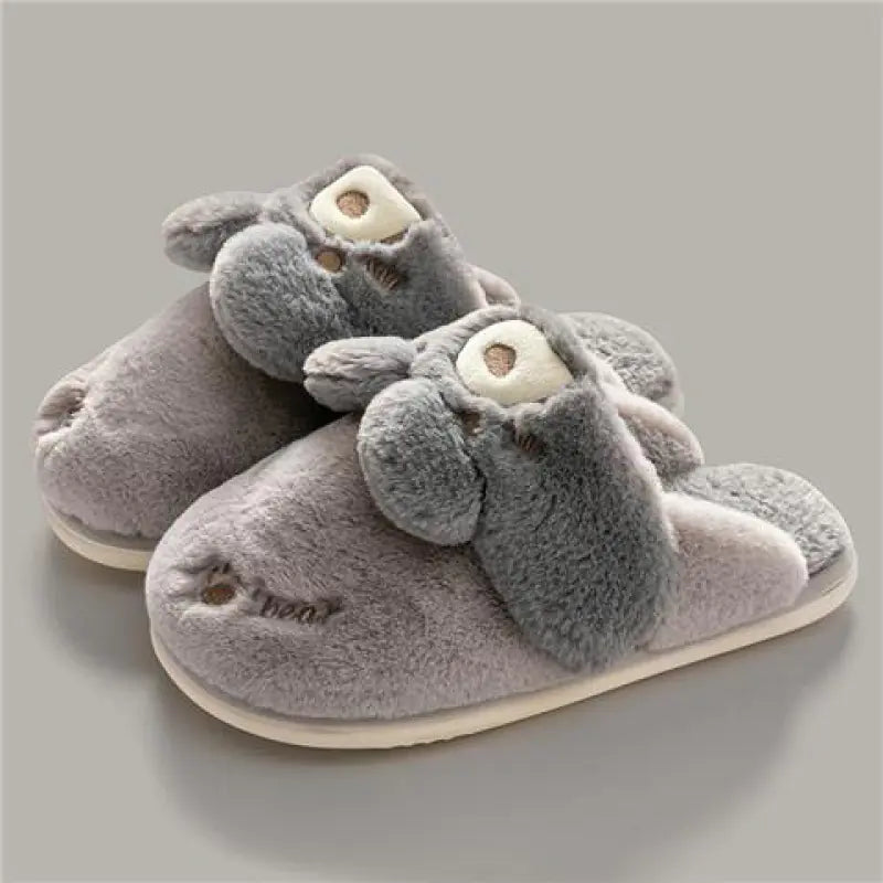 Cute Rabbit Couple Indoor Warm Cotton Shoes- 888