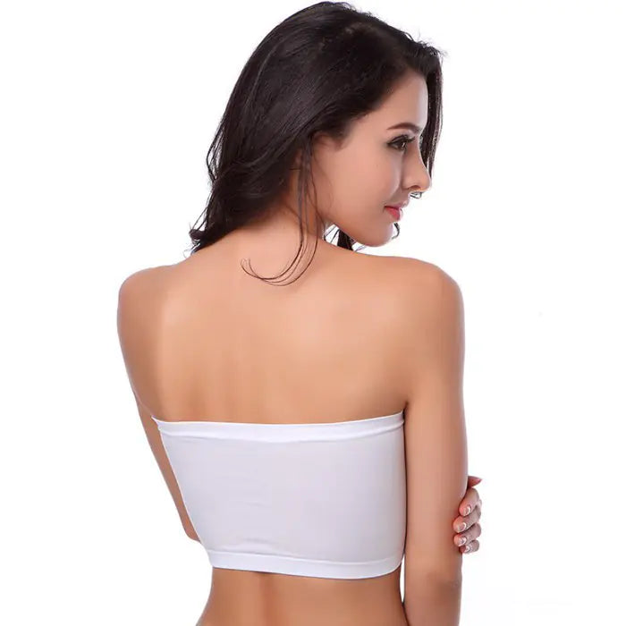 Strapless Seamless Bandeau Bra with Pad - Lingerie