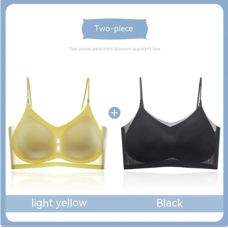 Ultra-Thin Gauze Beauty Back Sling Bra - Lingerie