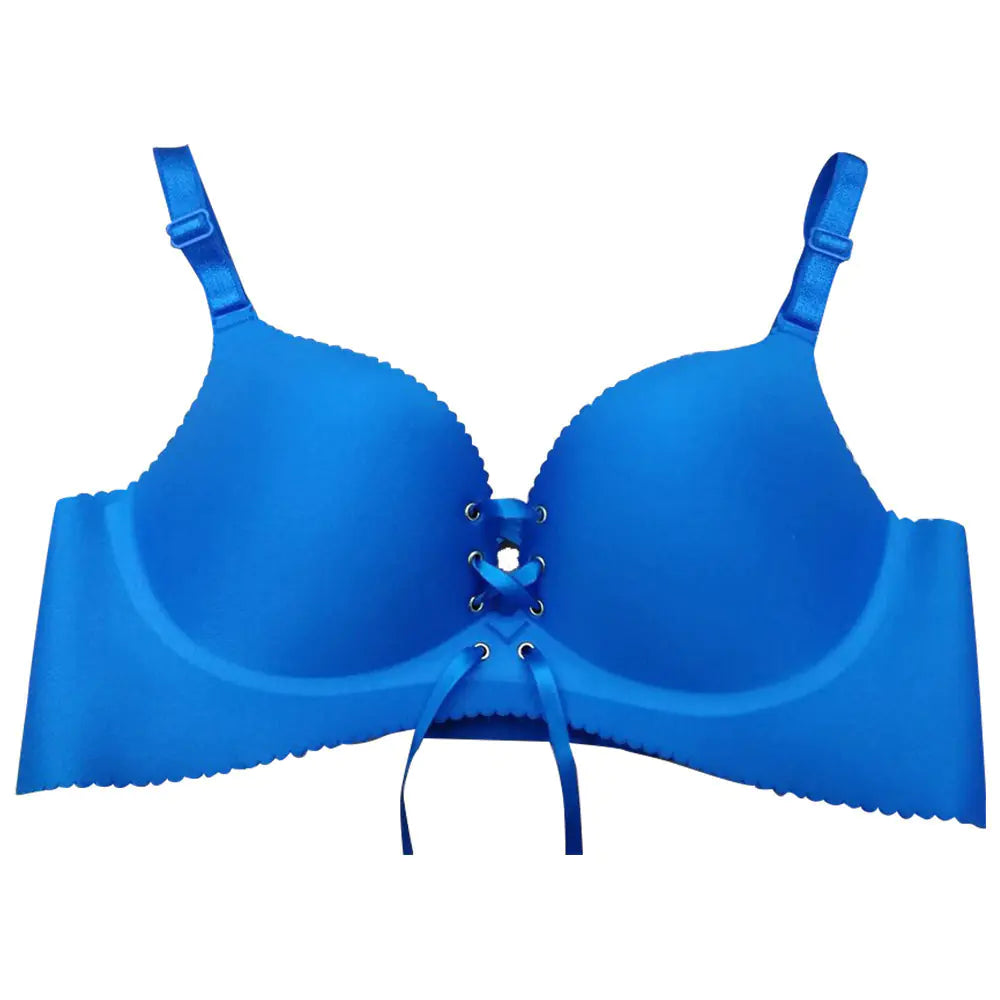 Seamless Push-Up Wireless Bra with Adjustable Straps - Lingerie