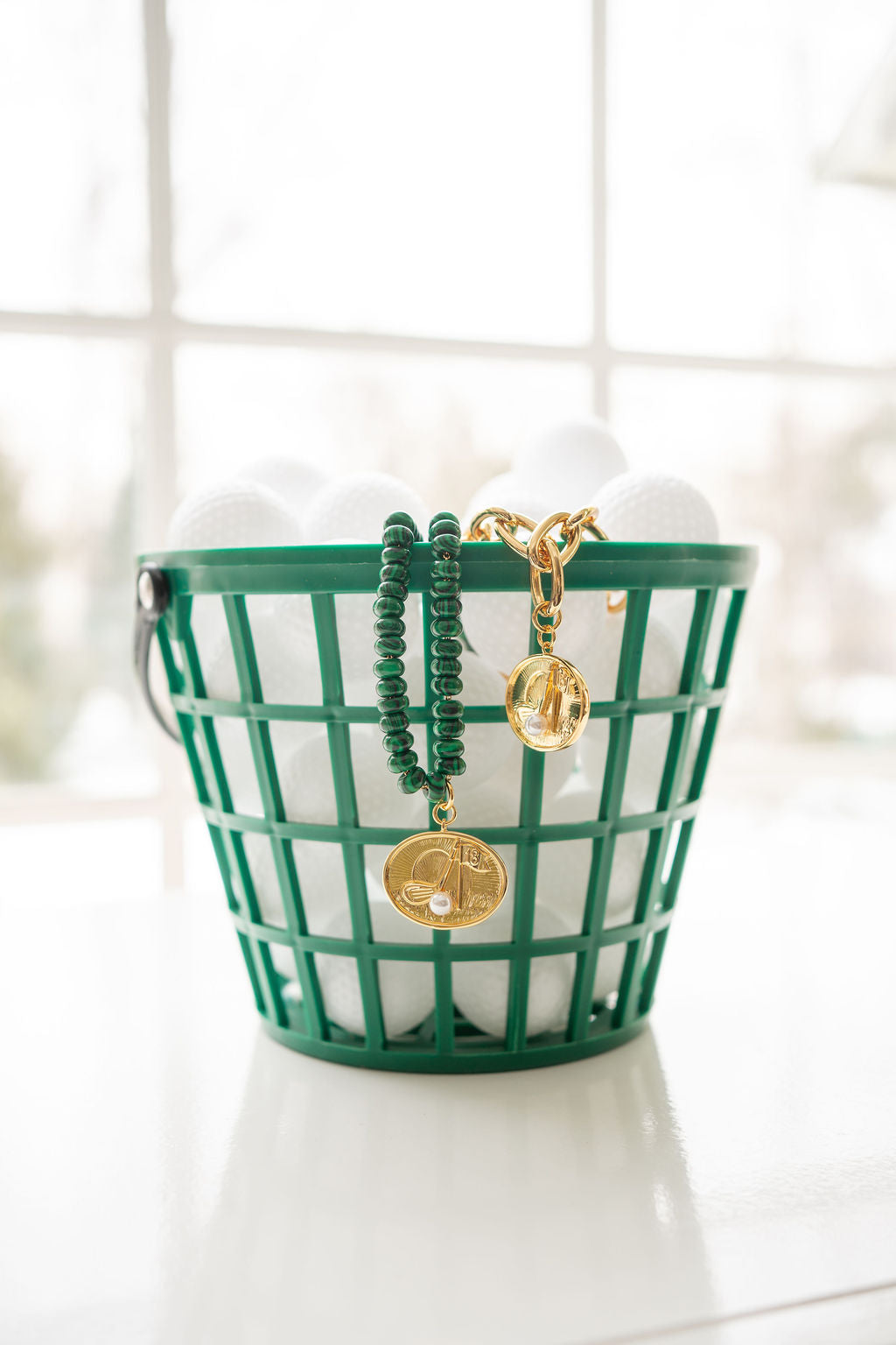 Golf Pendant Necklace - 18k Gold Plated