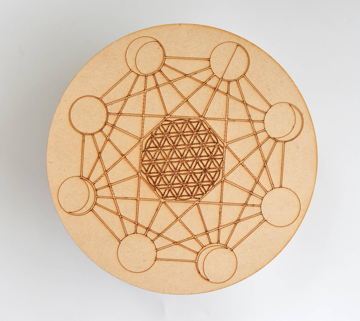 6" Dowsing Pendulum Board, Dowsing Board Grid Board