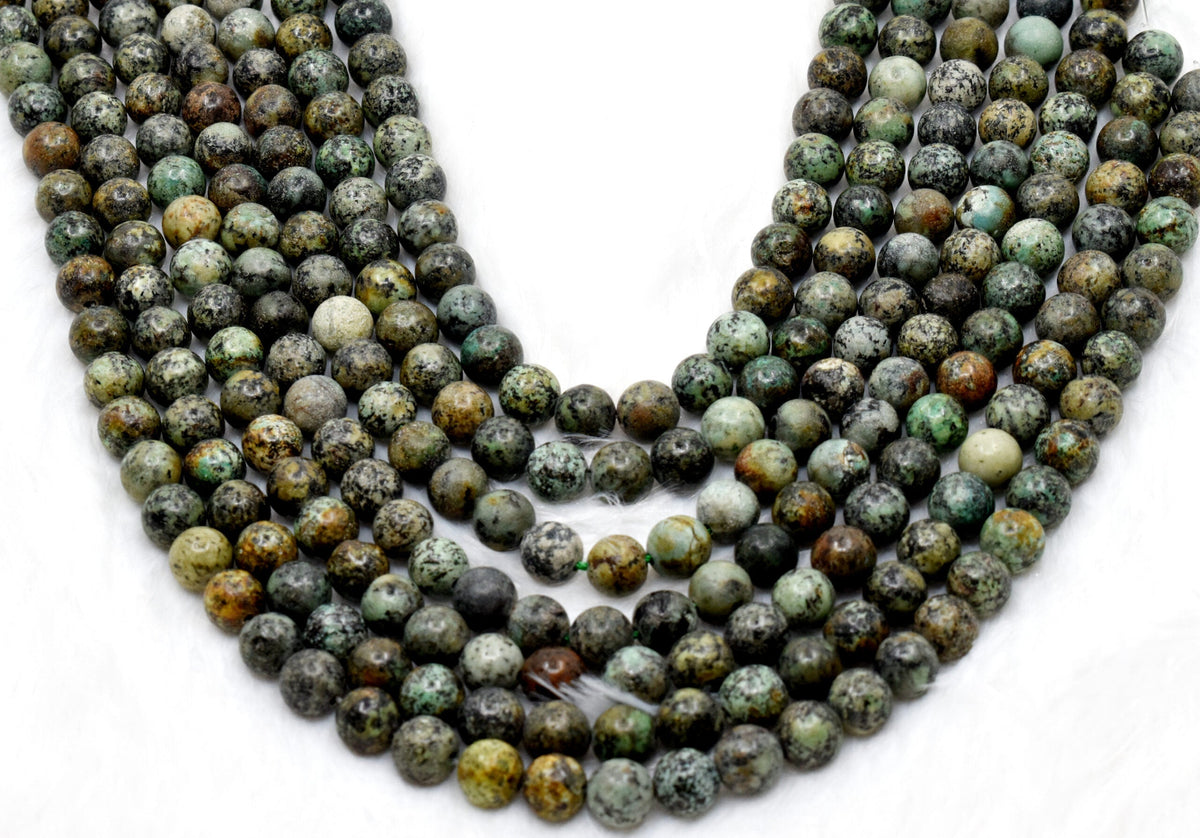 African Turquoise Beads, Natural Crystal Round Beads 4mm to 12mm