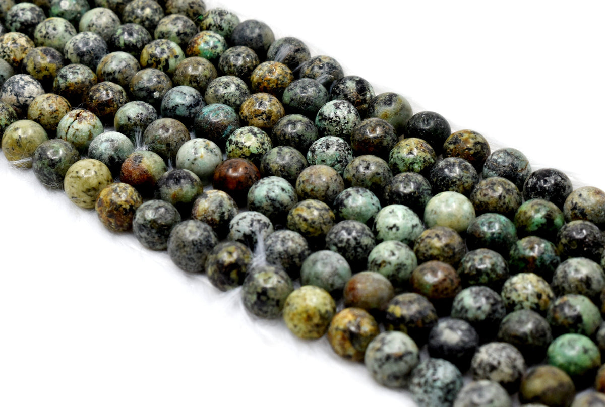 African Turquoise Beads, Natural Crystal Round Beads 4mm to 12mm