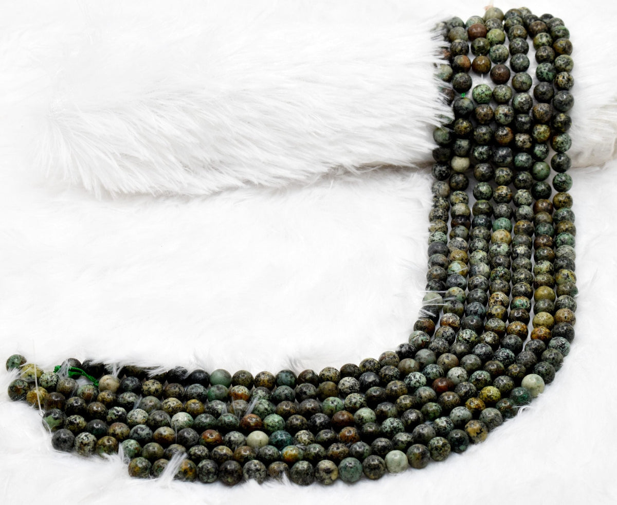 African Turquoise Beads, Natural Crystal Round Beads 4mm to 12mm