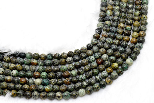 African Turquoise Beads, Natural Crystal Round Beads 4mm to 12mm