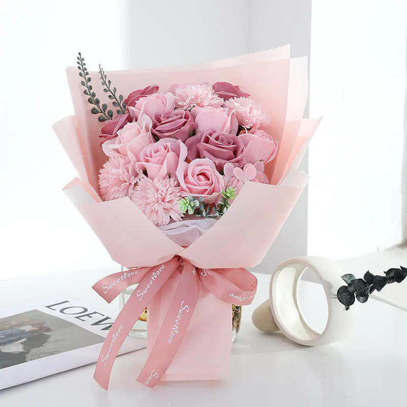 Eternal Rose Soap Flower Gift for Mother's Day and Birthdays