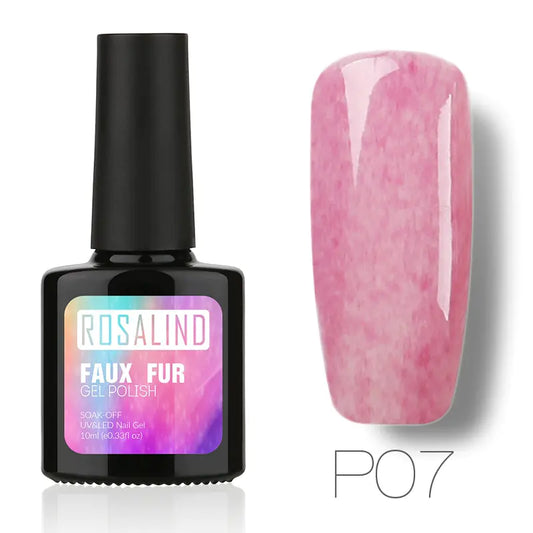 10ML Nail Polish with Faux Fur Finish for Nail Art