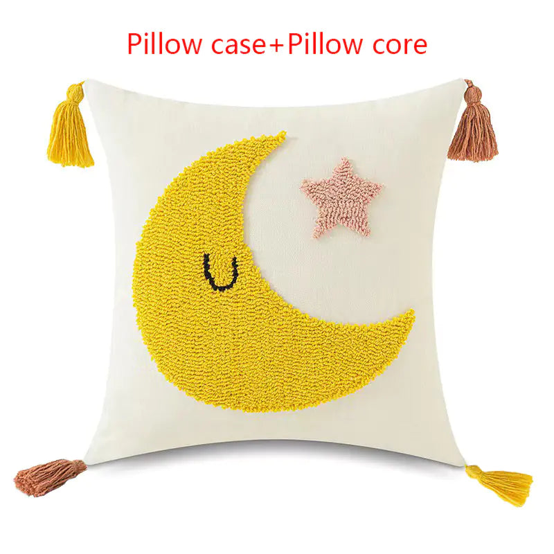 Tufted Loop Pillow Cover for Hotel and Homestay Decor
