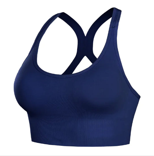 Adjustable Shockproof Sports Bra with Seamless Design - Lingerie