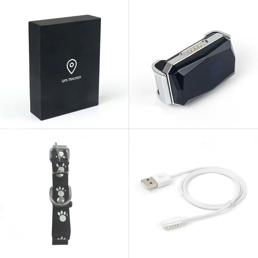 GPS Pet Tracker Collar for Lost Pet Location Tracking - 888