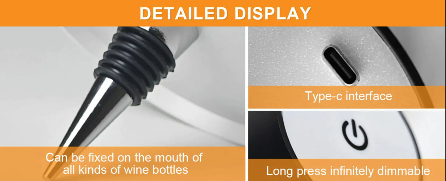 LED Wine Bottle Table Lamp - 888
