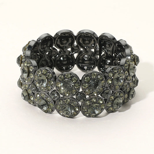 Crystal Rhinestone Stretch Evening Bracelet