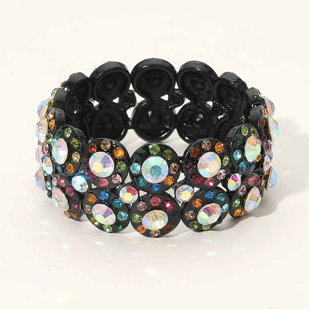 Crystal Rhinestone Stretch Evening Bracelet
