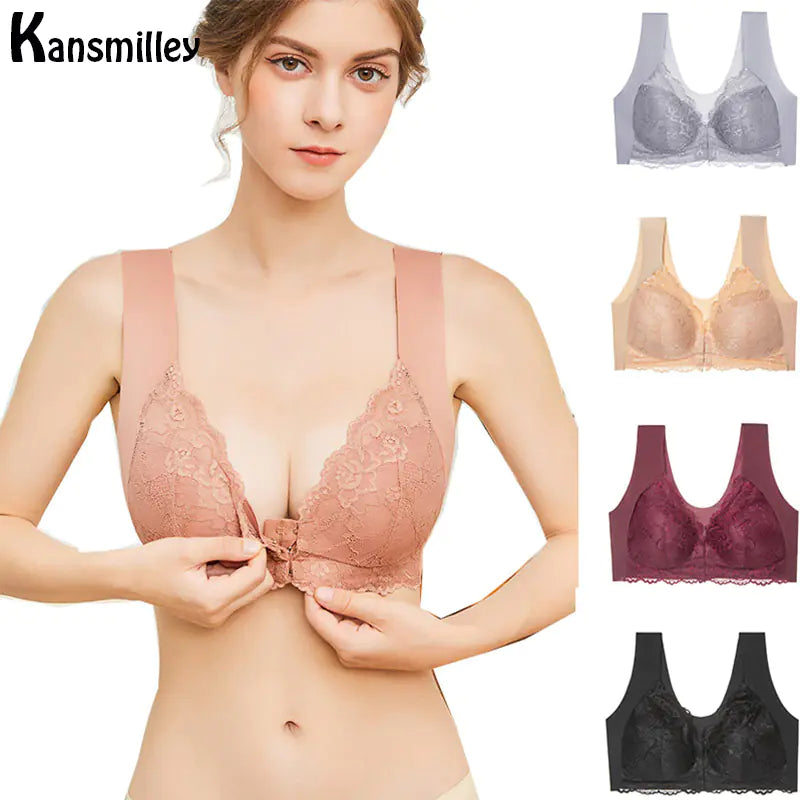 Plus Size Seamless Push-Up Bra for Women M-5XL - Lingerie