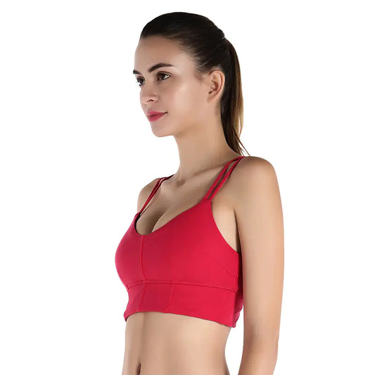 Cross-Back Sports Bra for Yoga and Fitness - Lingerie