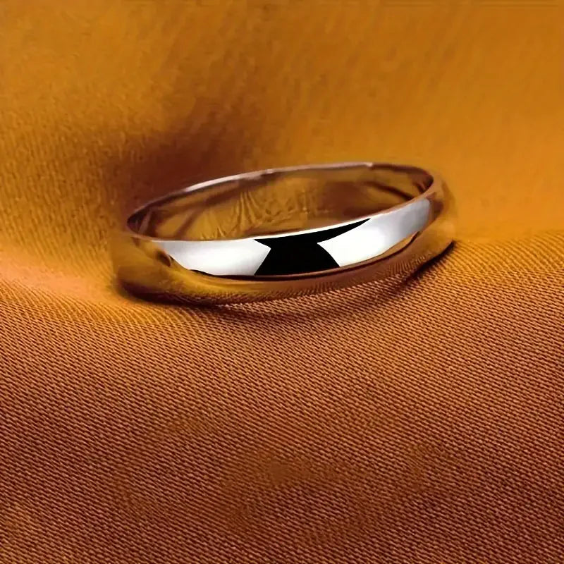 Tungsten Carbide Silver Polished Plain Wedding Band Ring 2mm 3mm 4mm 6mm 8mm 10m