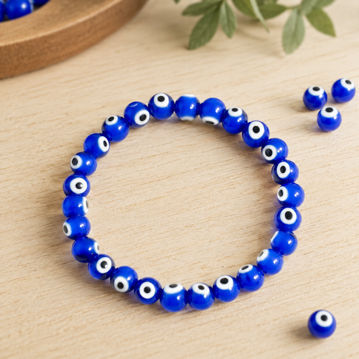 Evil Eye Bracelet, Good Luck Protection Charm, Baby Shower Gift.