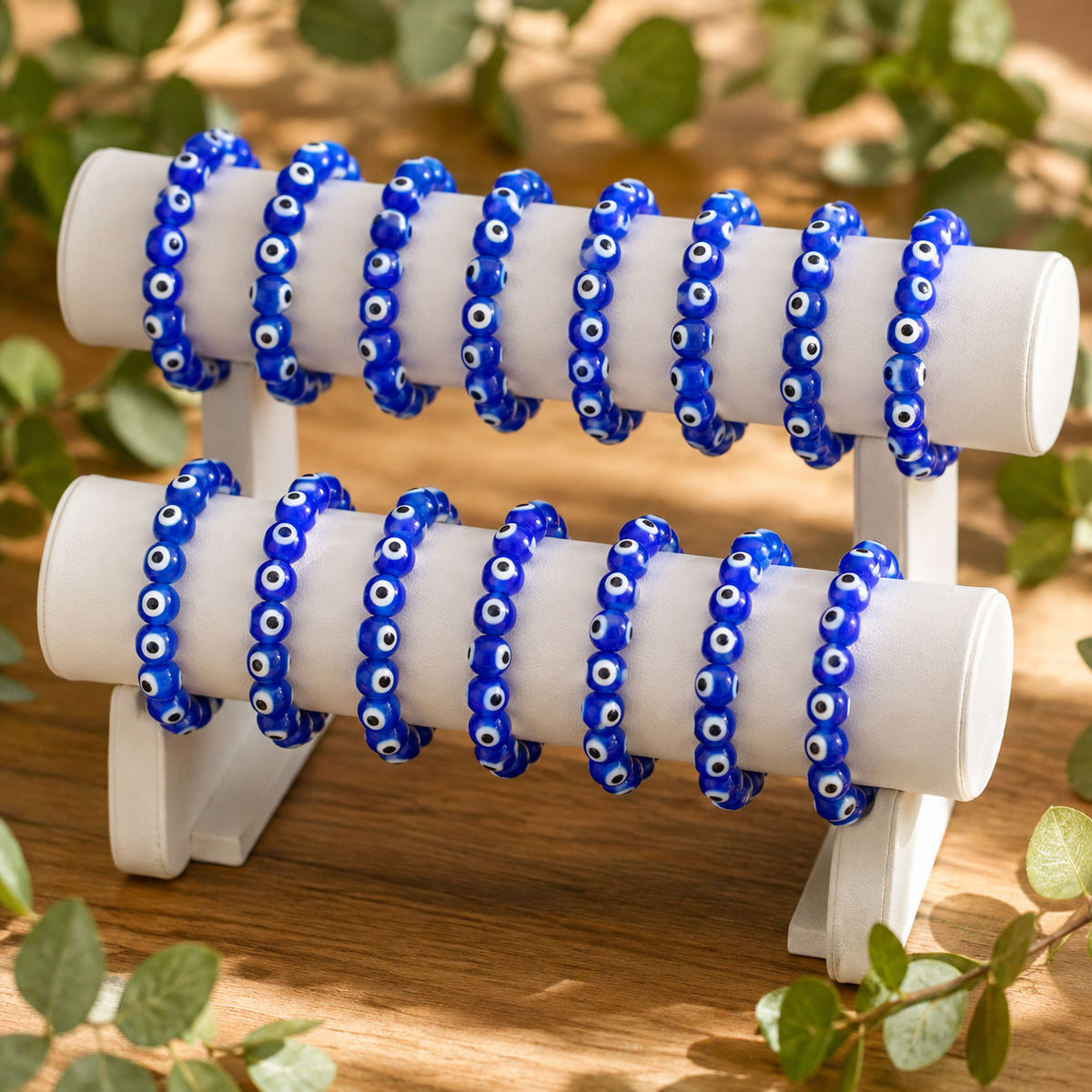 Evil Eye Bracelet, Good Luck Protection Charm, Baby Shower Gift.