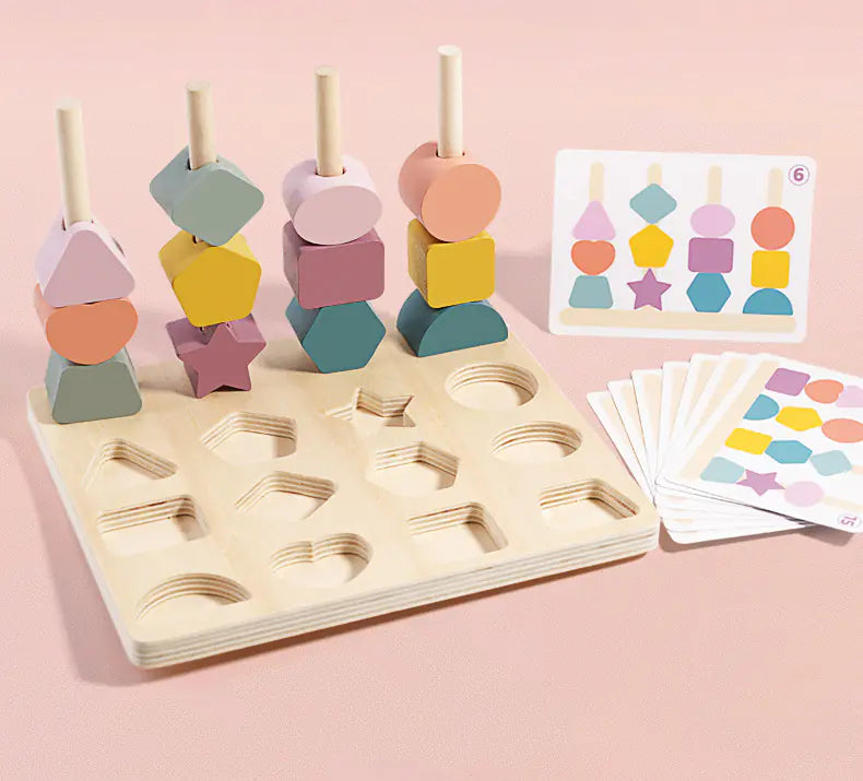 Wooden Shape Matching Board - 888