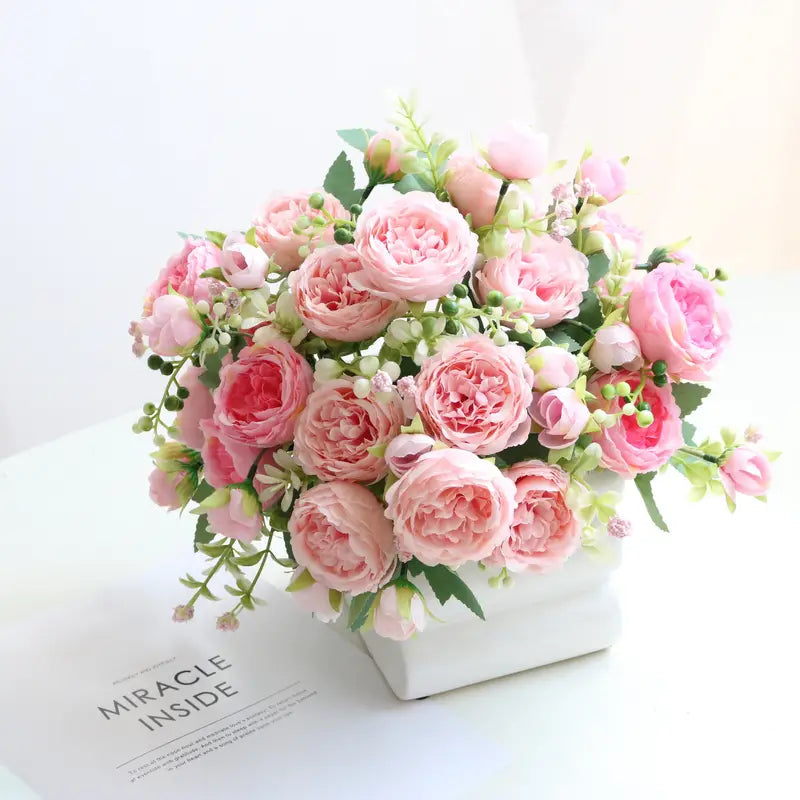 5 Heads Artificial Peony Simulation Flower Decoration