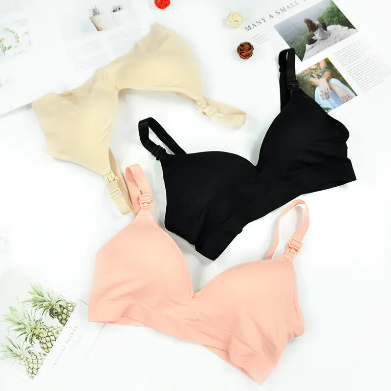 Cotton Wire-Free Maternity Nursing Bra for Breastfeeding - Lingerie