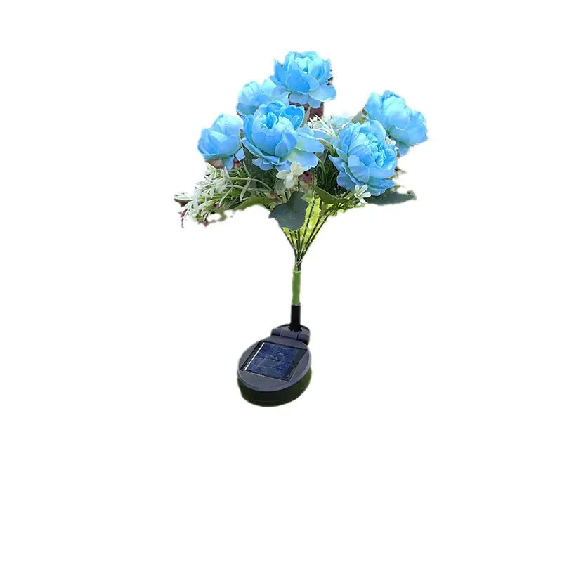 Solar LED Peony Garden Light for Outdoor Decoration - 888