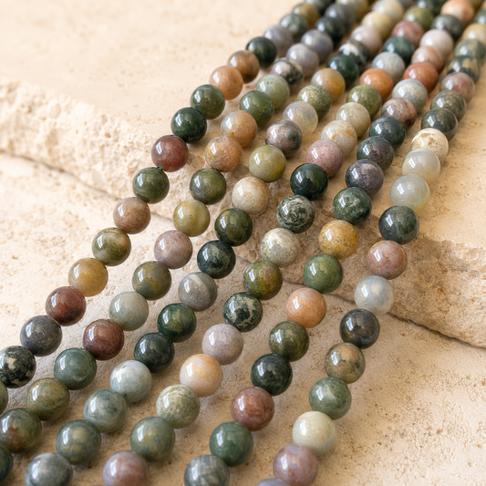 Fancy Jasper Beads, Natural Round Crystal Beads 4mm to 12mm