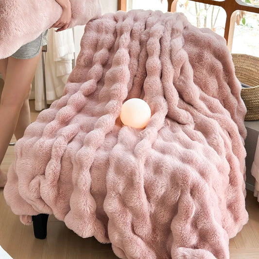 🐰❄️ Rex Rabbit Velvet Blanket