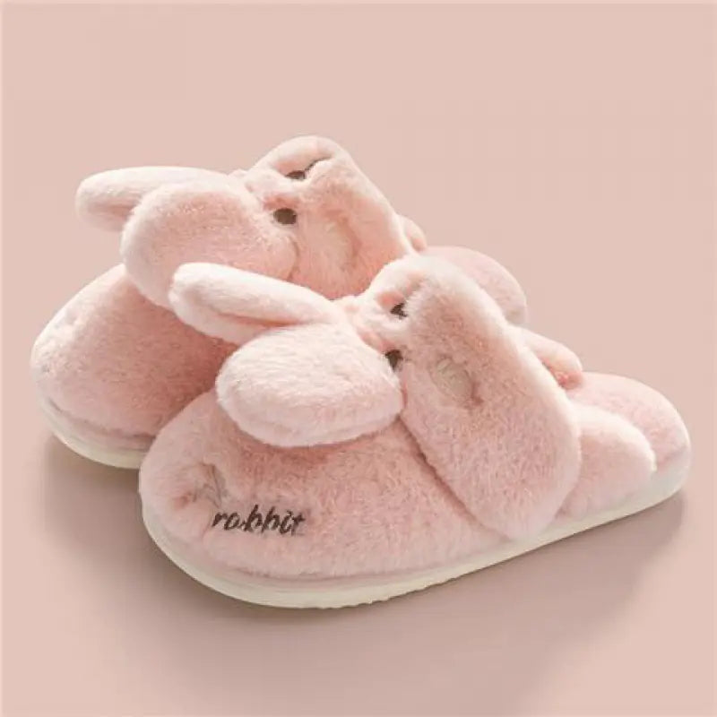 Cute Rabbit Couple Indoor Warm Cotton Shoes- 888