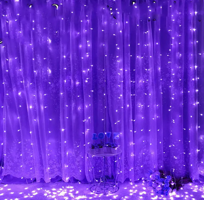 3x3 Meters 300 Solar Curtain Light - 888