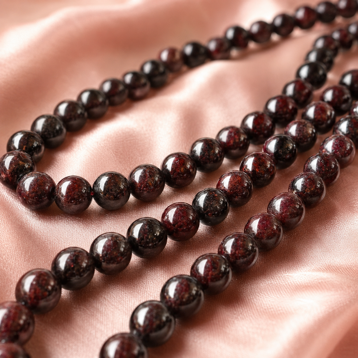 Garnet Beads, Natural Round Crystal Beads 4mm to 12mm