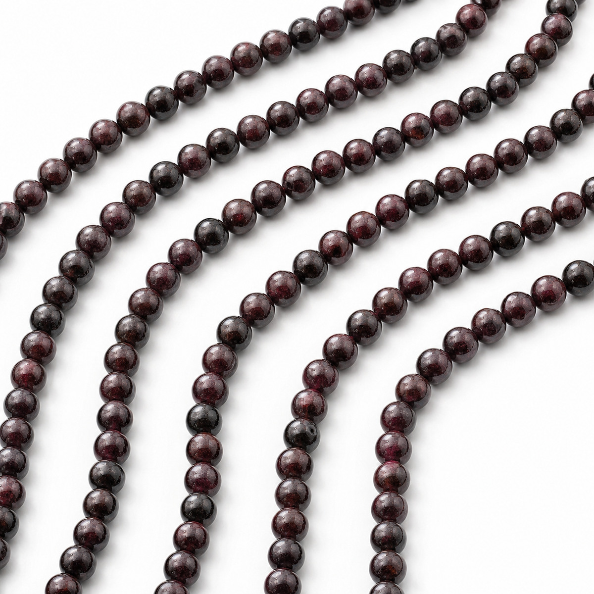 Garnet Beads, Natural Round Crystal Beads 4mm to 12mm