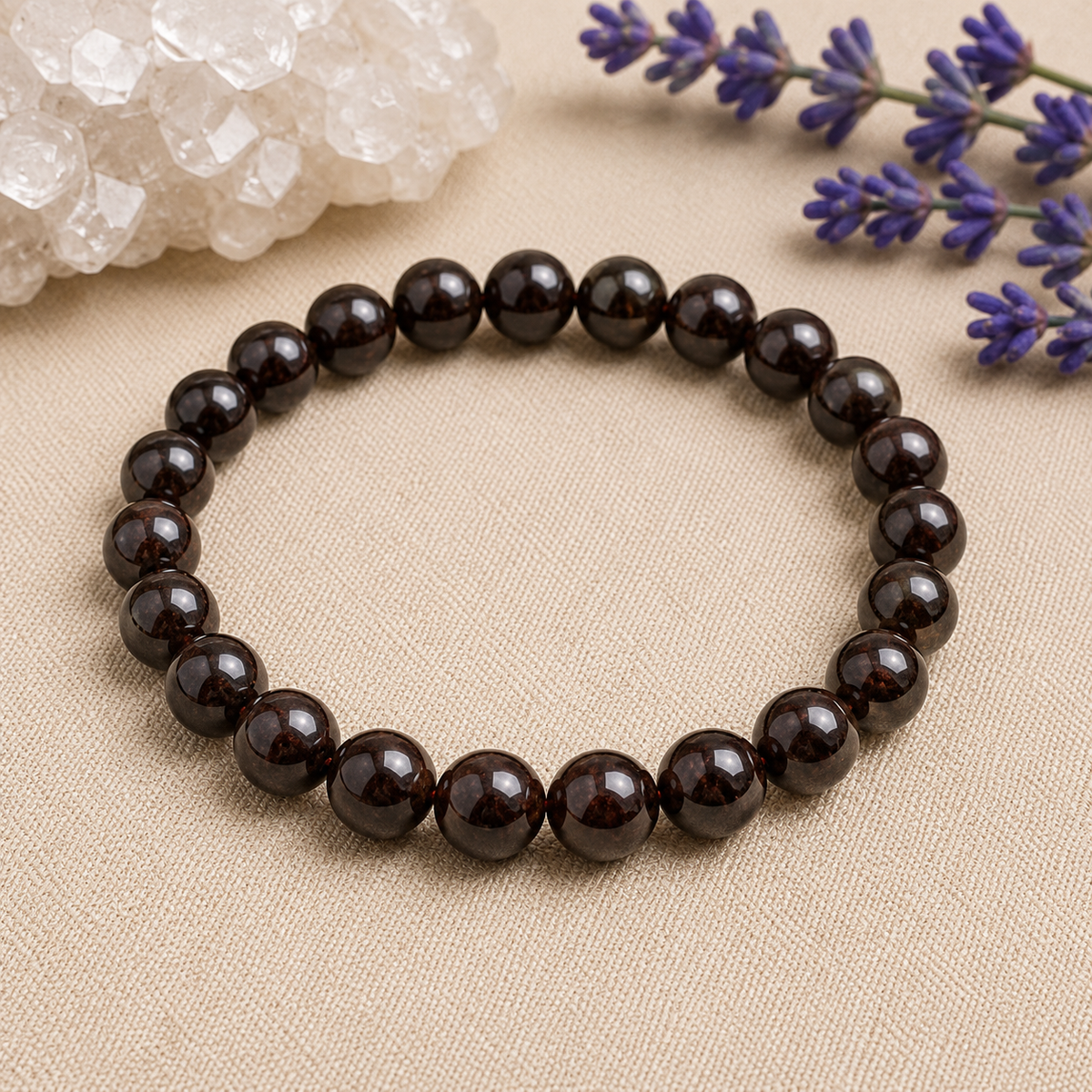 Garnet Bracelet | Garnet Birthstone Bracelet (Power and Prosperity)