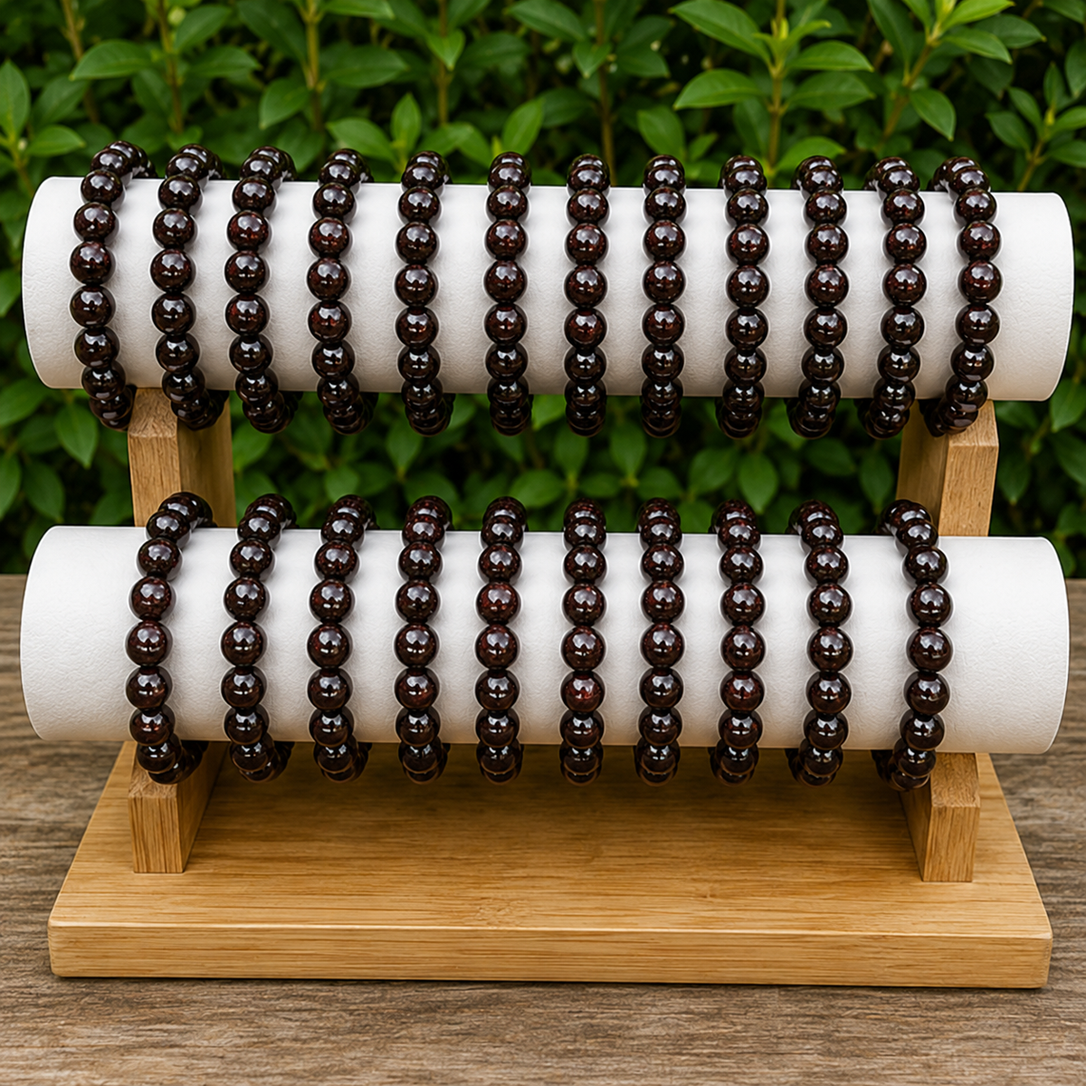 Garnet Bracelet | Garnet Birthstone Bracelet (Power and Prosperity)