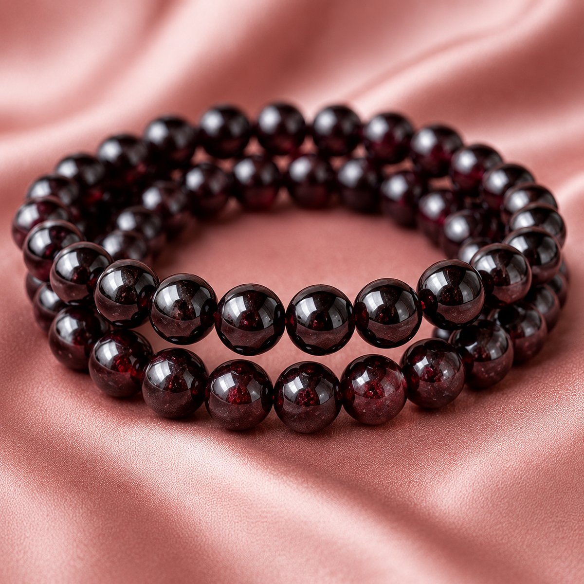 Garnet Bracelet | Garnet Birthstone Bracelet (Power and Prosperity)