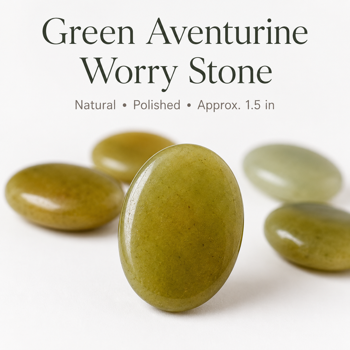 Green Aventurine Pocket Stones (Emotional Understanding and Cleansing)