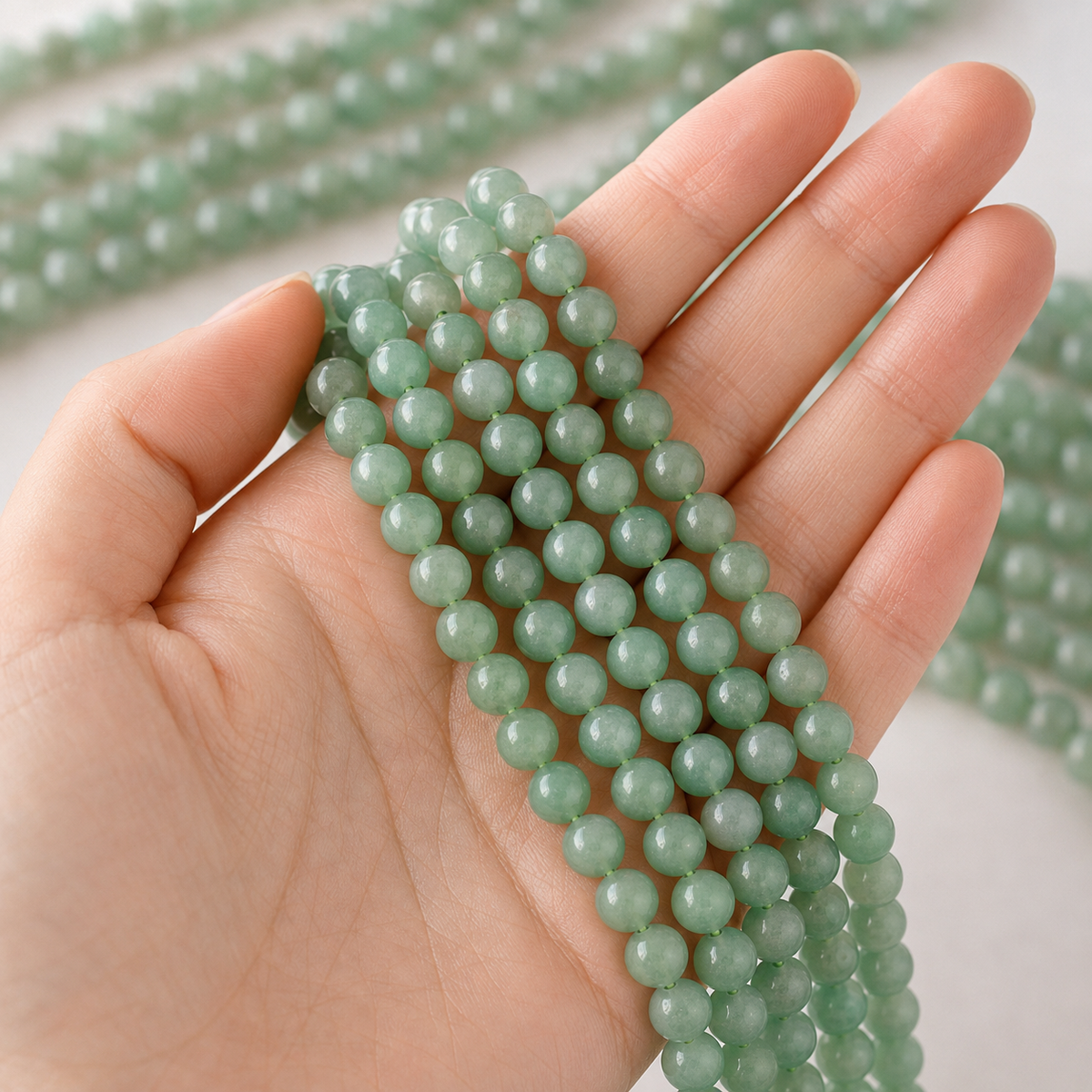 Green Aventurine Beads, Natural Round Crystal Beads 4mm to 12mm